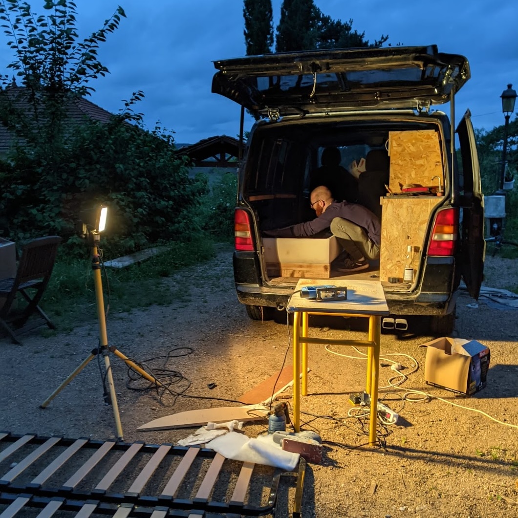 Les travaux d'aménagement de mon van